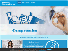 Tablet Screenshot of farmaciaginestrapascual.com